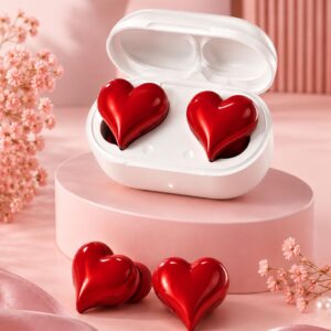 ⁦سماعات HeartBuds اللاسلكية بتصميم قلب مقاومة للماء⁩ - الصورة ⁦3⁩