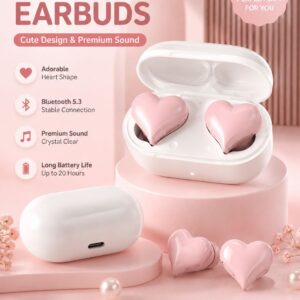 ⁦سماعات HeartBuds اللاسلكية بتصميم قلب مقاومة للماء⁩ - الصورة ⁦5⁩